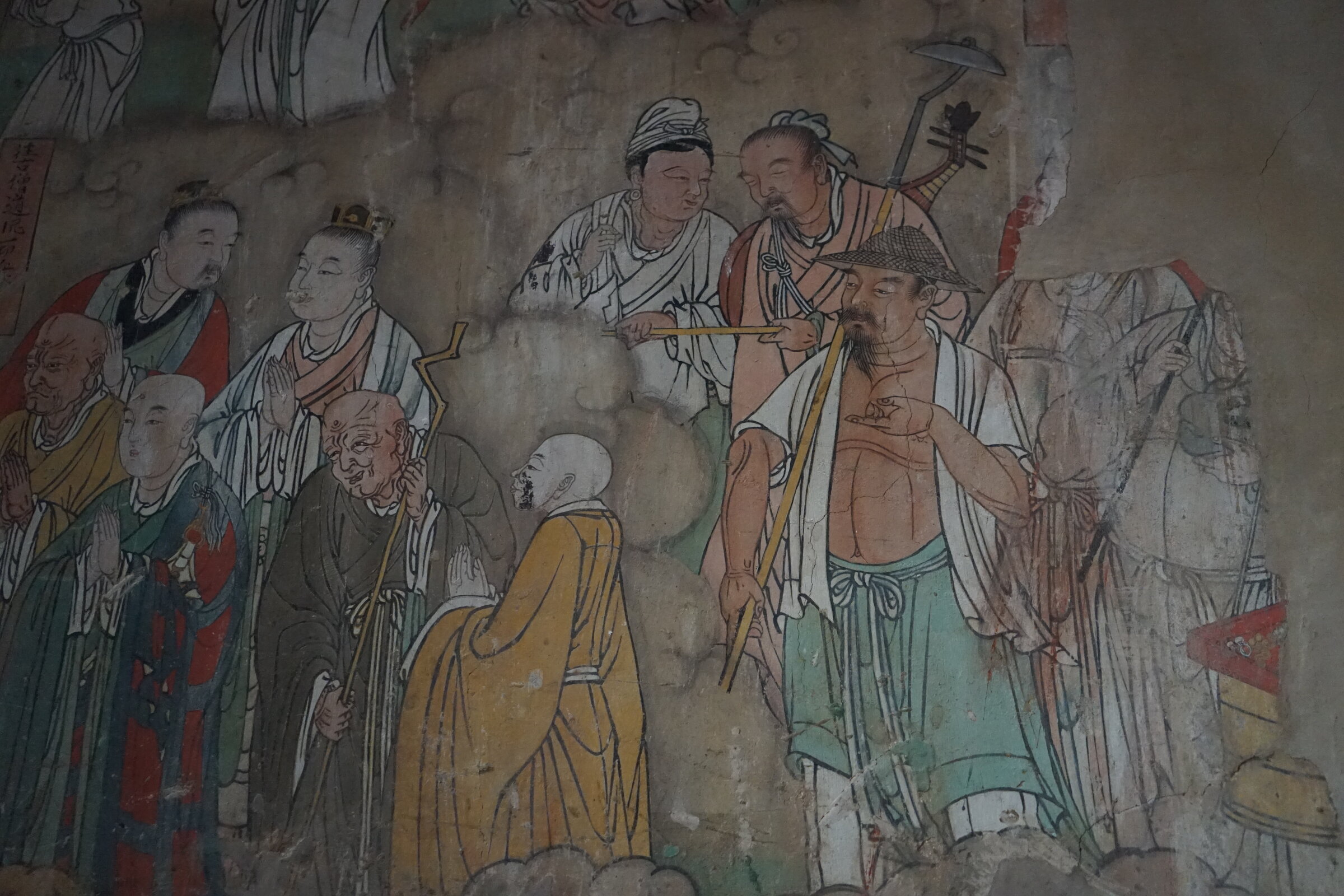 繁峙县公主寺壁画 往古僧道尼一切众